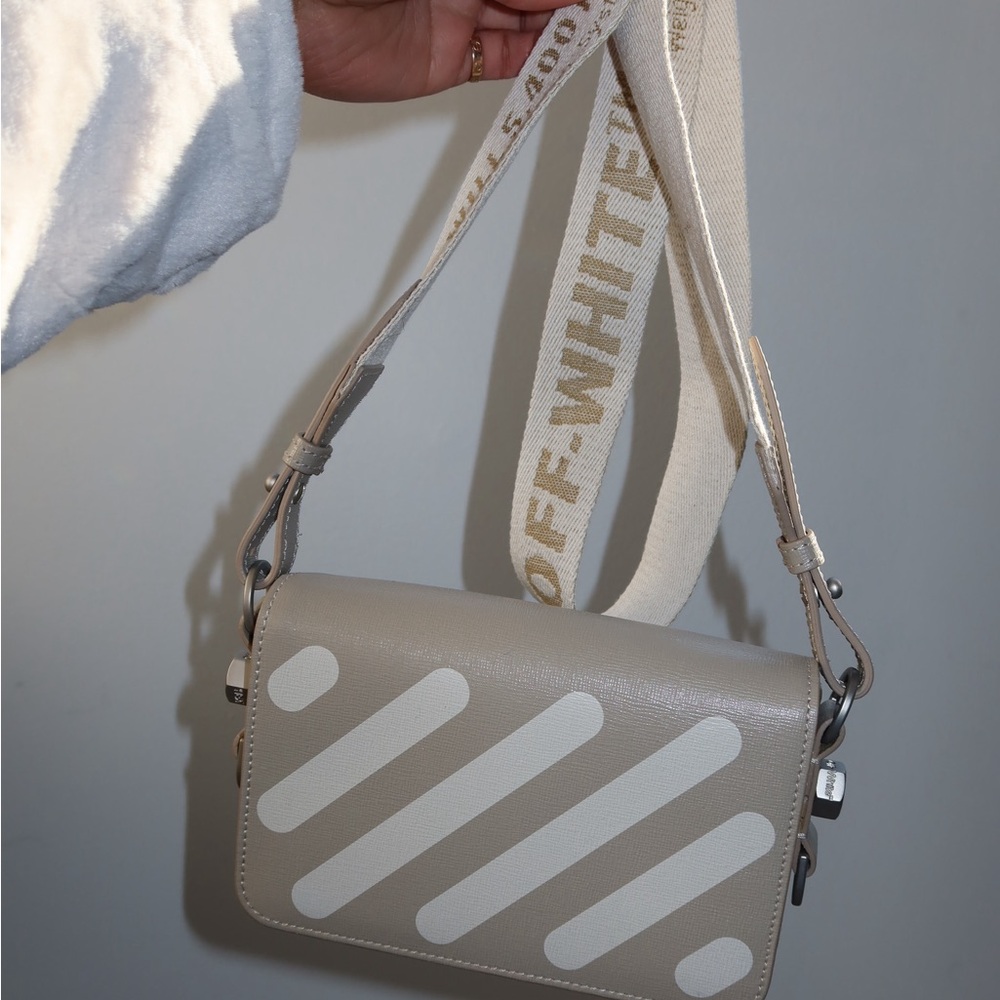 Off-White Beige Crossbody Bag